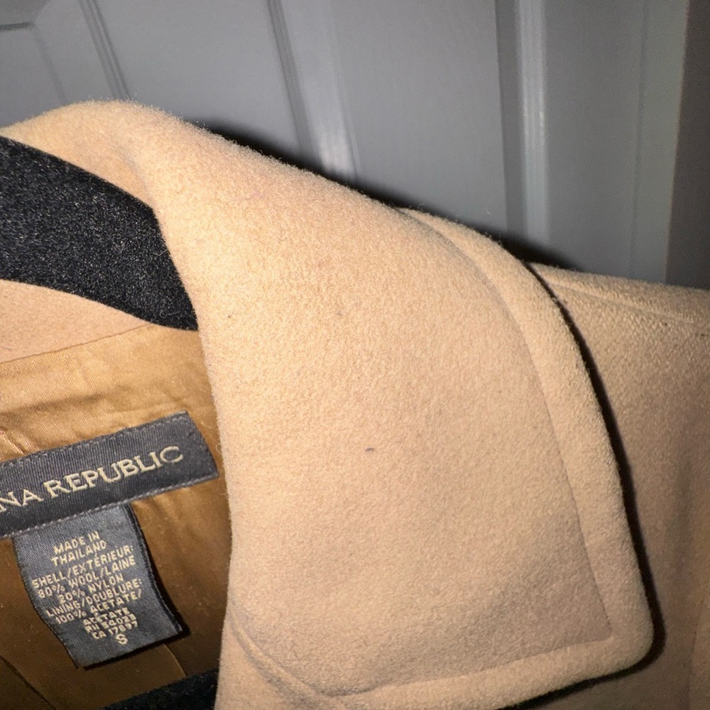 Banana Republic Classic Beige Pea Coat - Picture 12 of 13